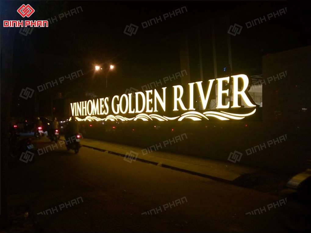 làm bảng hiệu chung cư vinhomes golden river