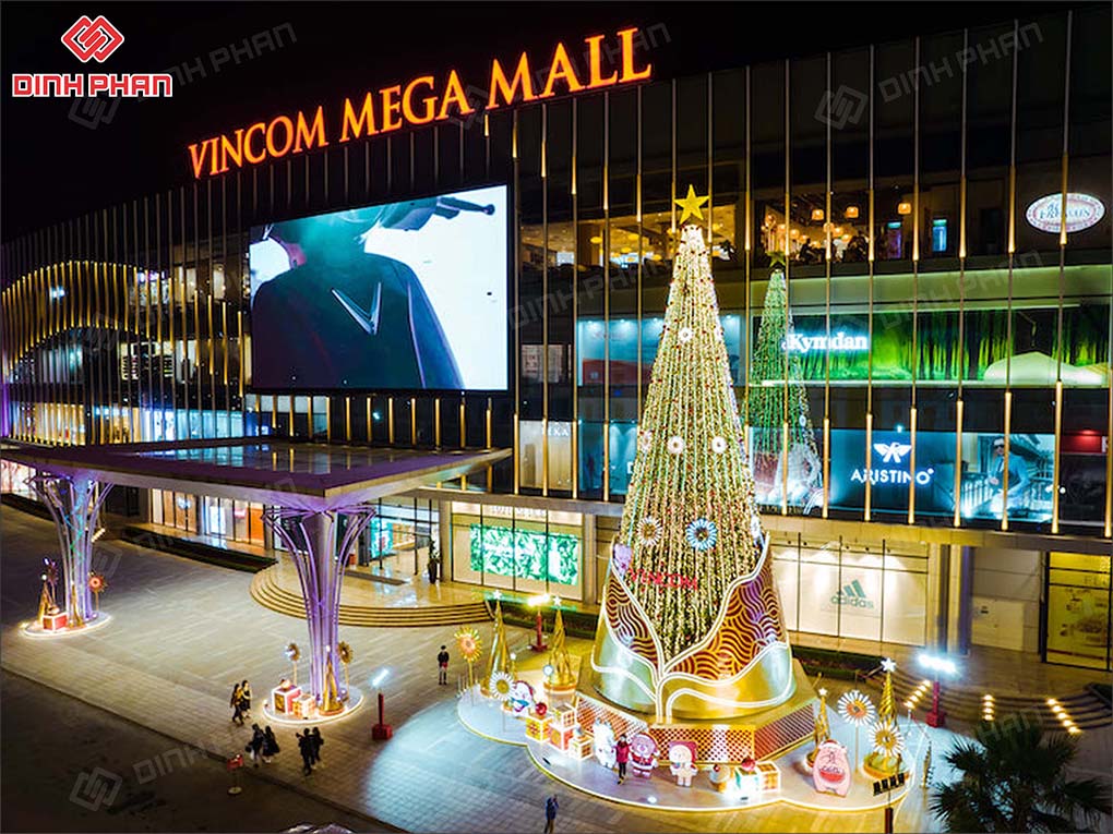 làm bảng hiệu trung tâm thương mại 07 - TTTM Vincom Mega Mall
