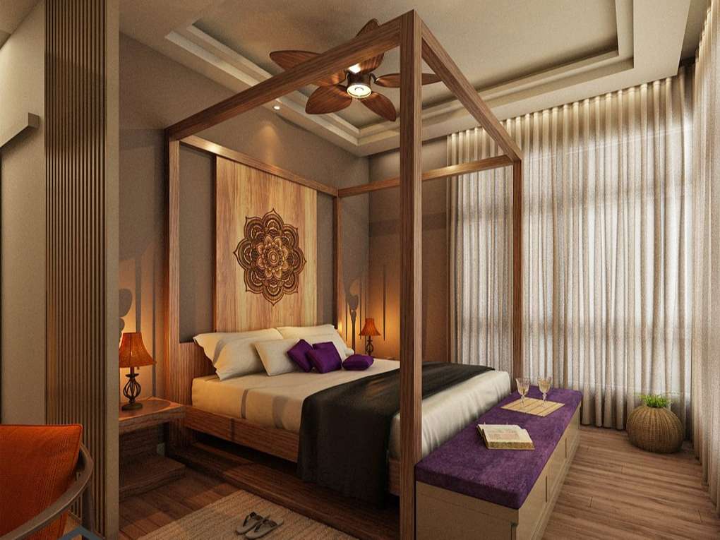 Thiết kế phòng ngủ vợ chồng theo phong cách Bali