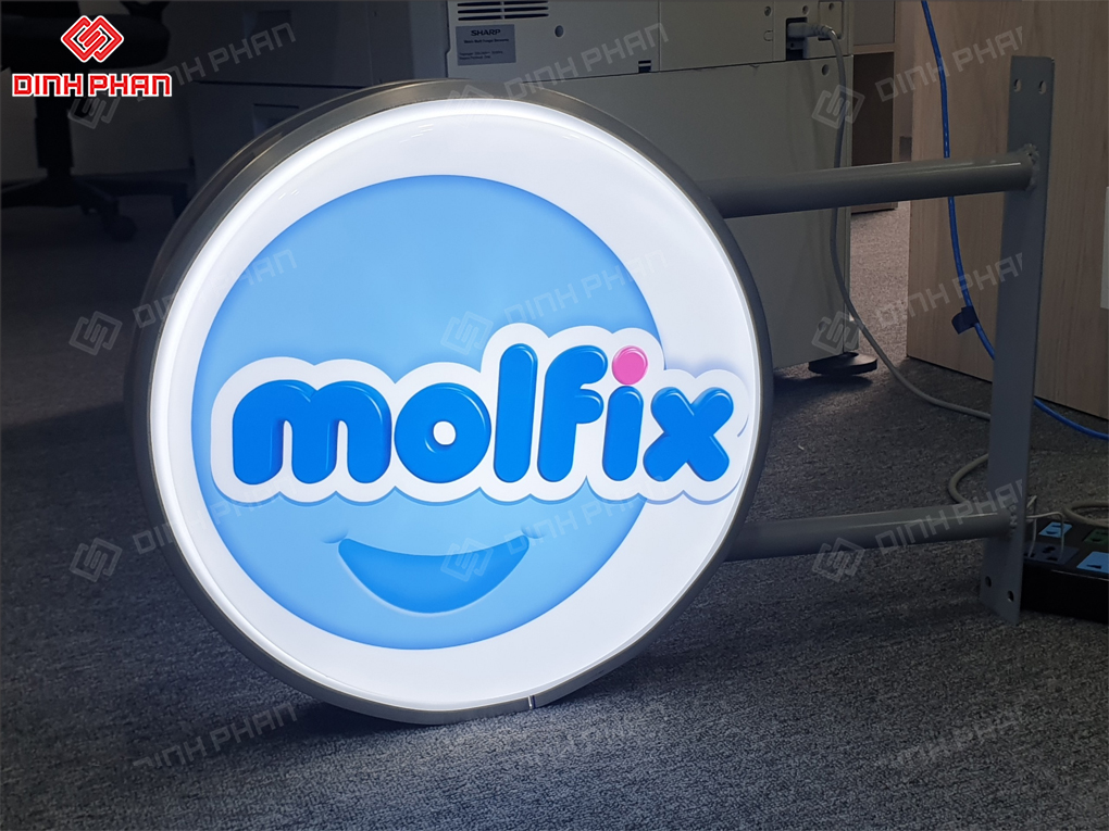 hộp đèn quảng cáo molfix
