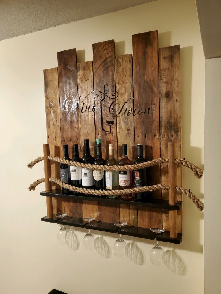 Kệ đựng rượu - Kệ gỗ trang trí 