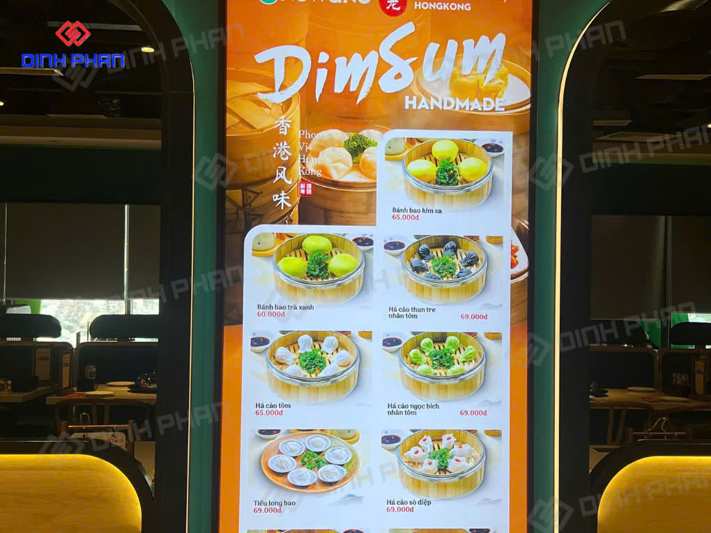 Hộp đèn menu