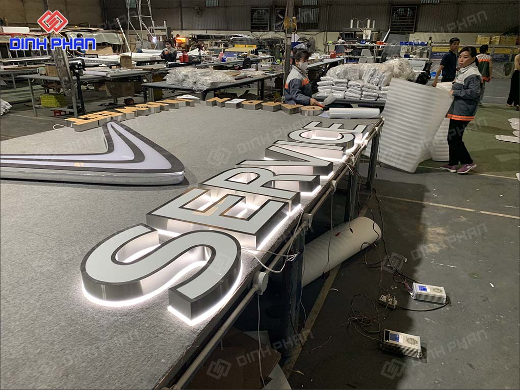 Bảng hiệu chữ nổi đèn LED tại Đắk Lắk sáng đẹp Bảng hiệu bộ chữ và logo nổi sáng đèn tại Đắk Lắk