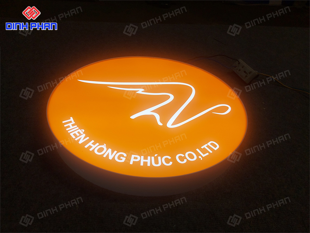 Hộp đèn hút nổi mica tròn