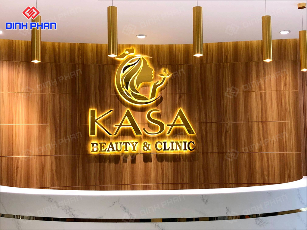 Bảng hiệu spa thiết kế sang trọng và sáng tại Đắk Lắk