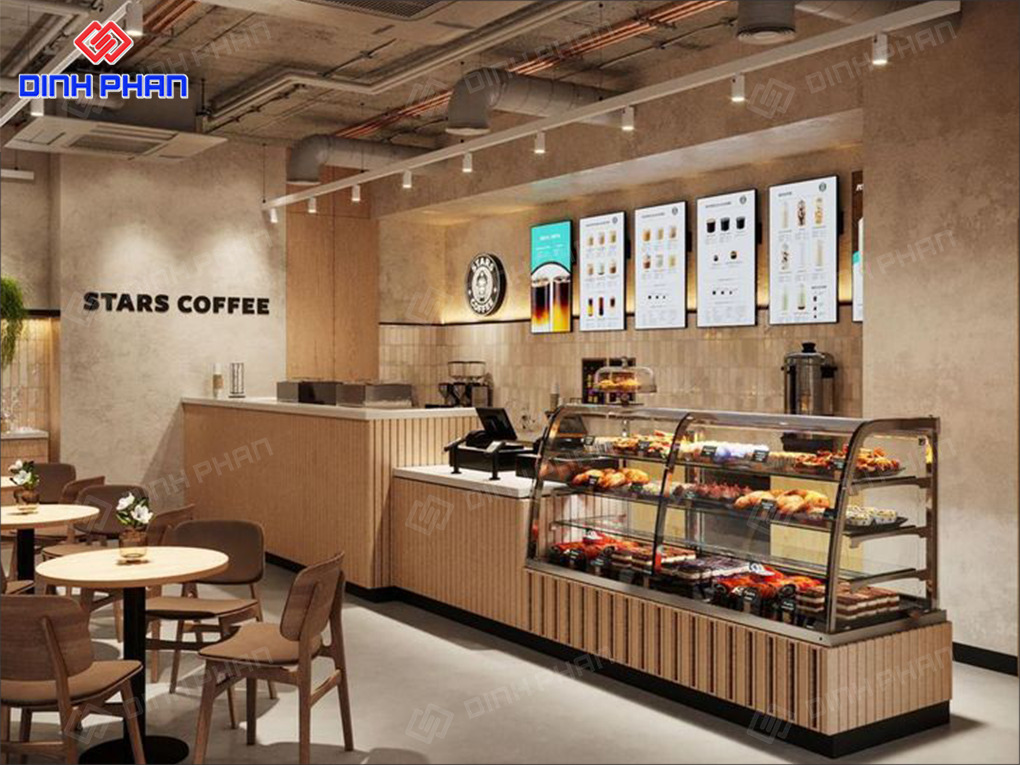 Quầy bar quán cà phê tại Buôn Ma Thuột