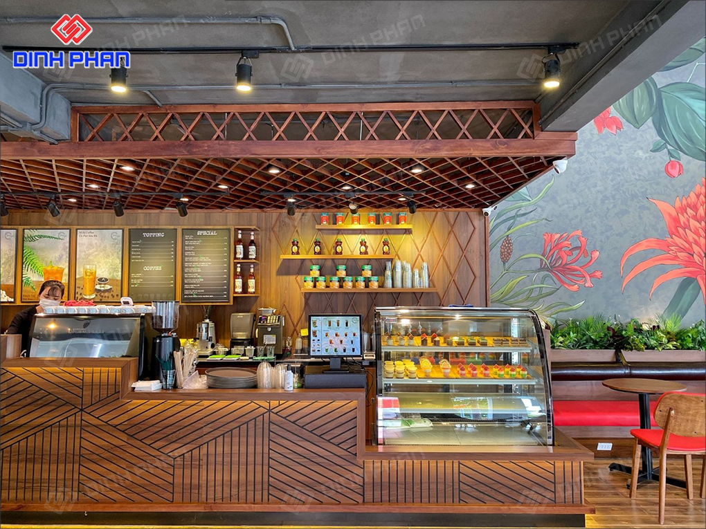 Làm quầy bar tại Buôn Ma Thuột trọn gói, hiện đại Quầy bar quán cà phê tại Buôn Ma Thuột